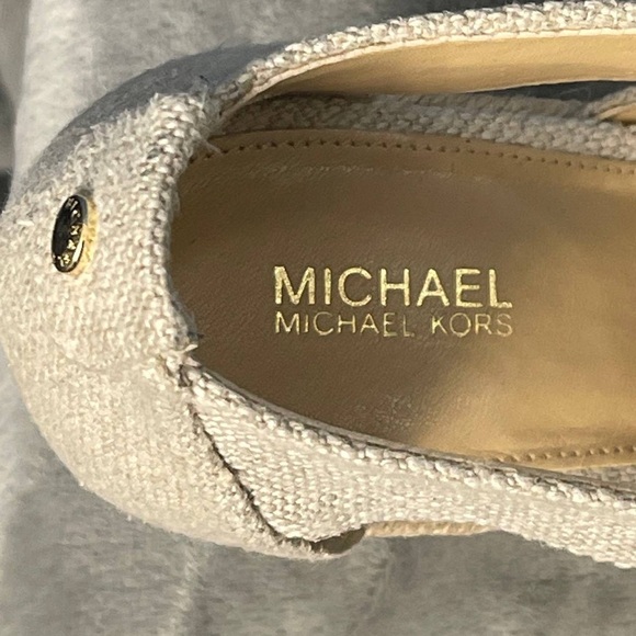 Michael Kors Women's Damita Platform Wedge Espadrilles Natural Lyst Sz 10M - Picture 8 of 10